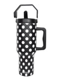 Black & White Polka Dots Tumbler 38oz