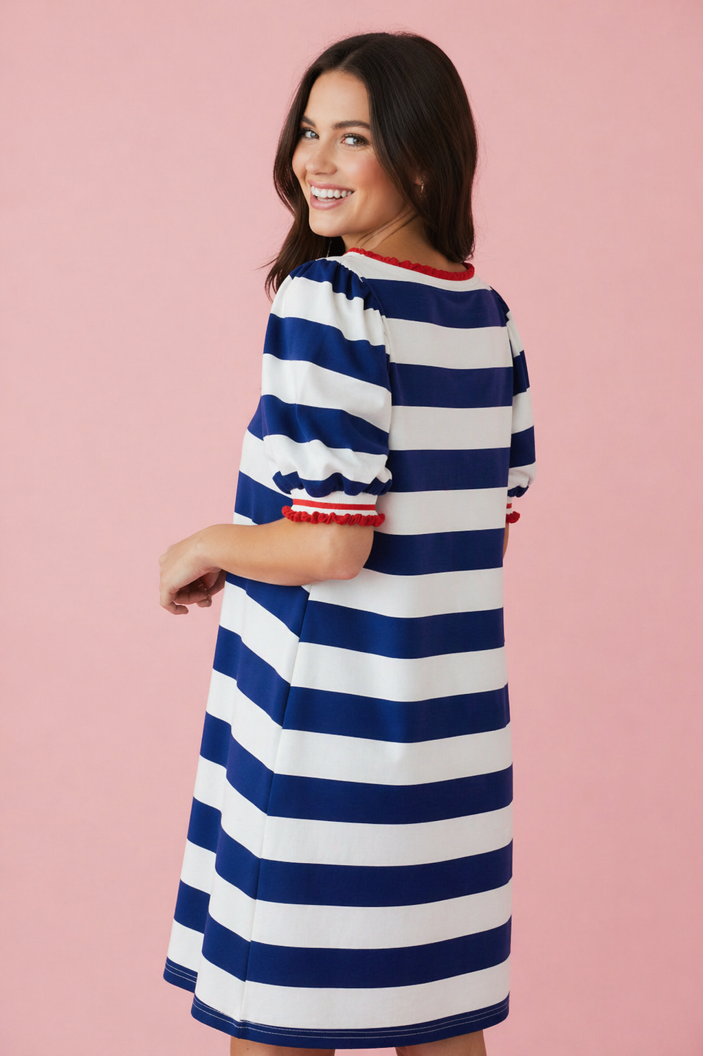 Puff Sleeve T-Shirt Dress