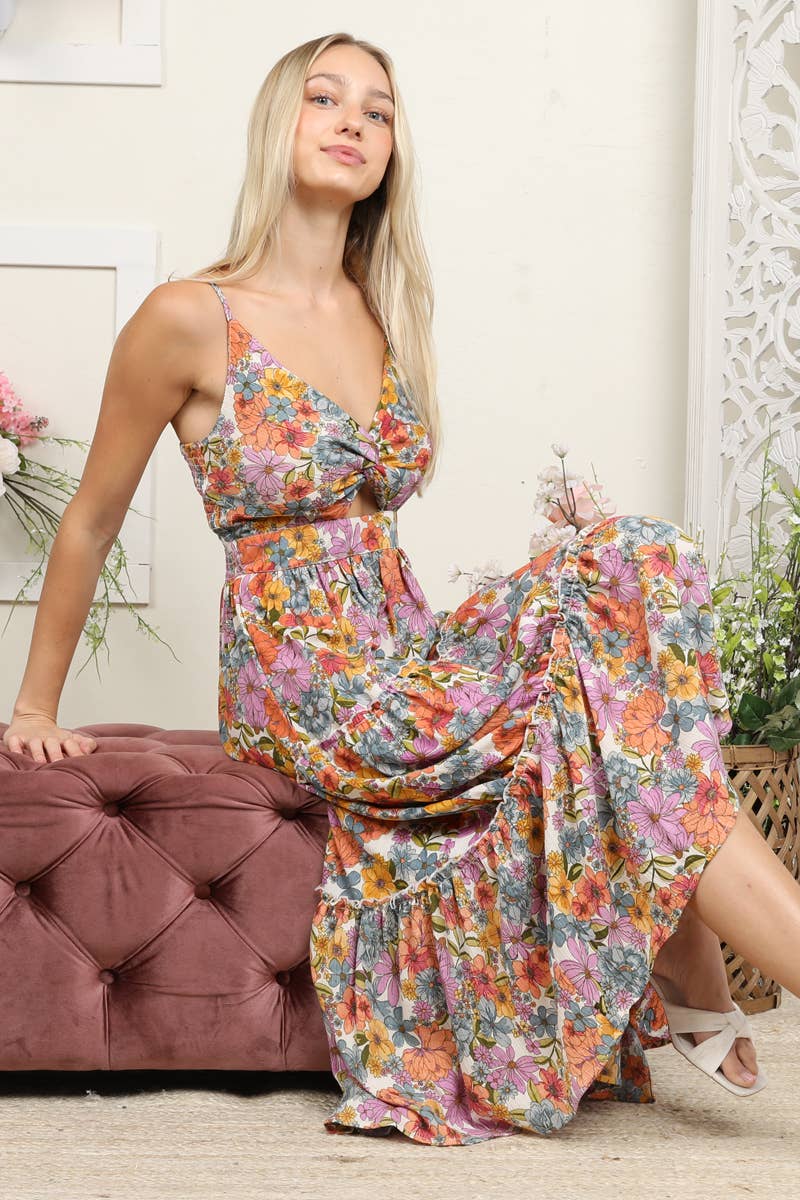 Floral Tiered Maxi Dress