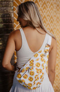 Softball Happy Face Sling Bag Crossbody