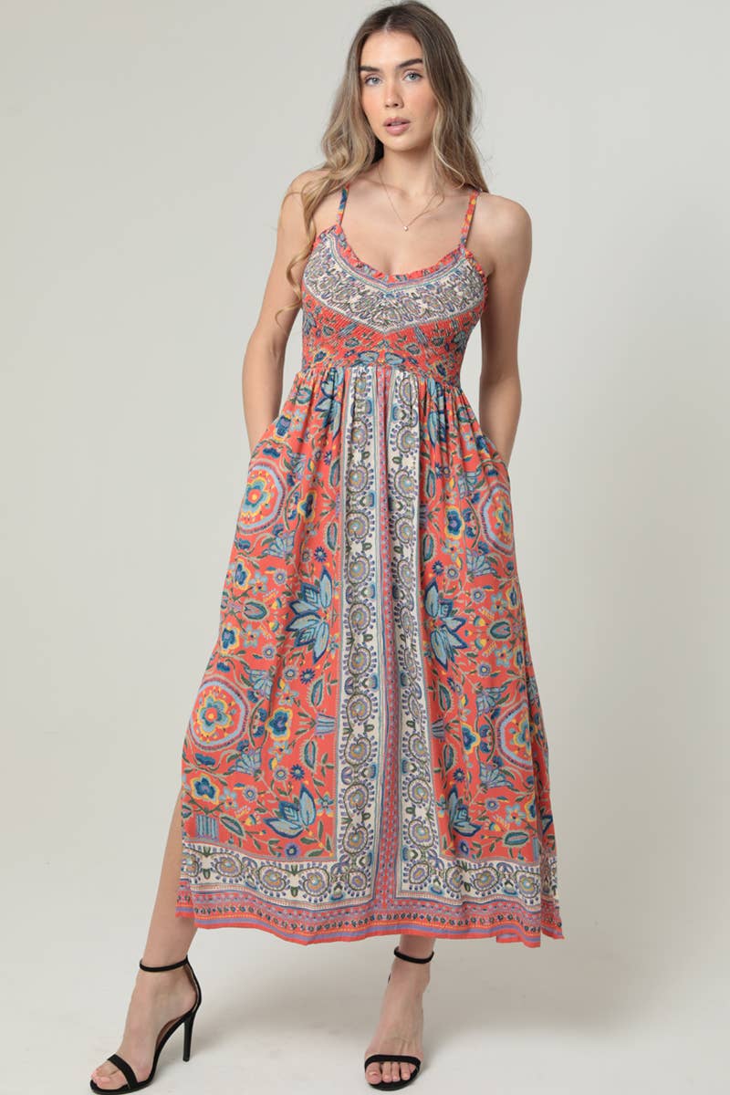 Boho Maxi Dress With Pockets