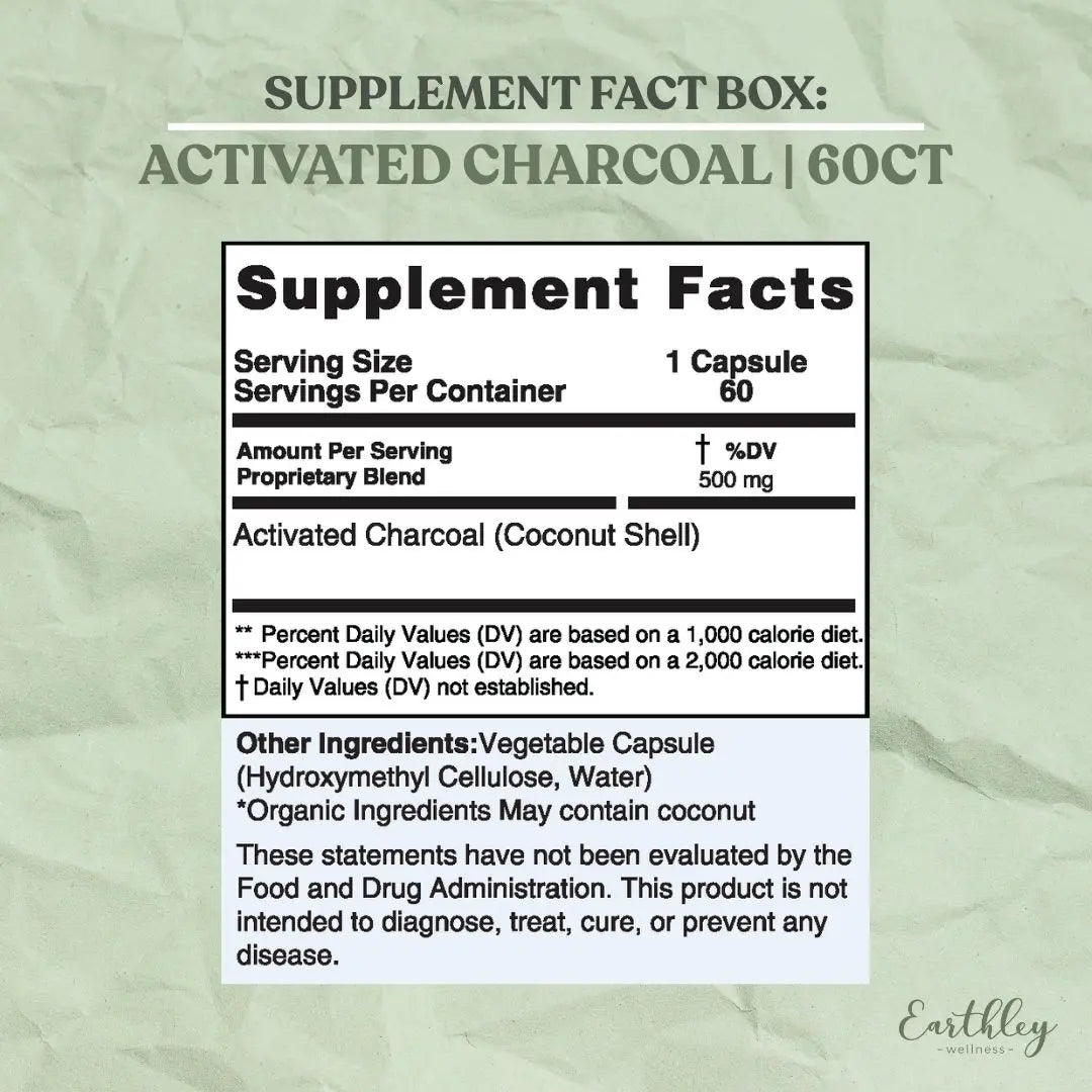 Earthley: Activated Charcoal Capsules