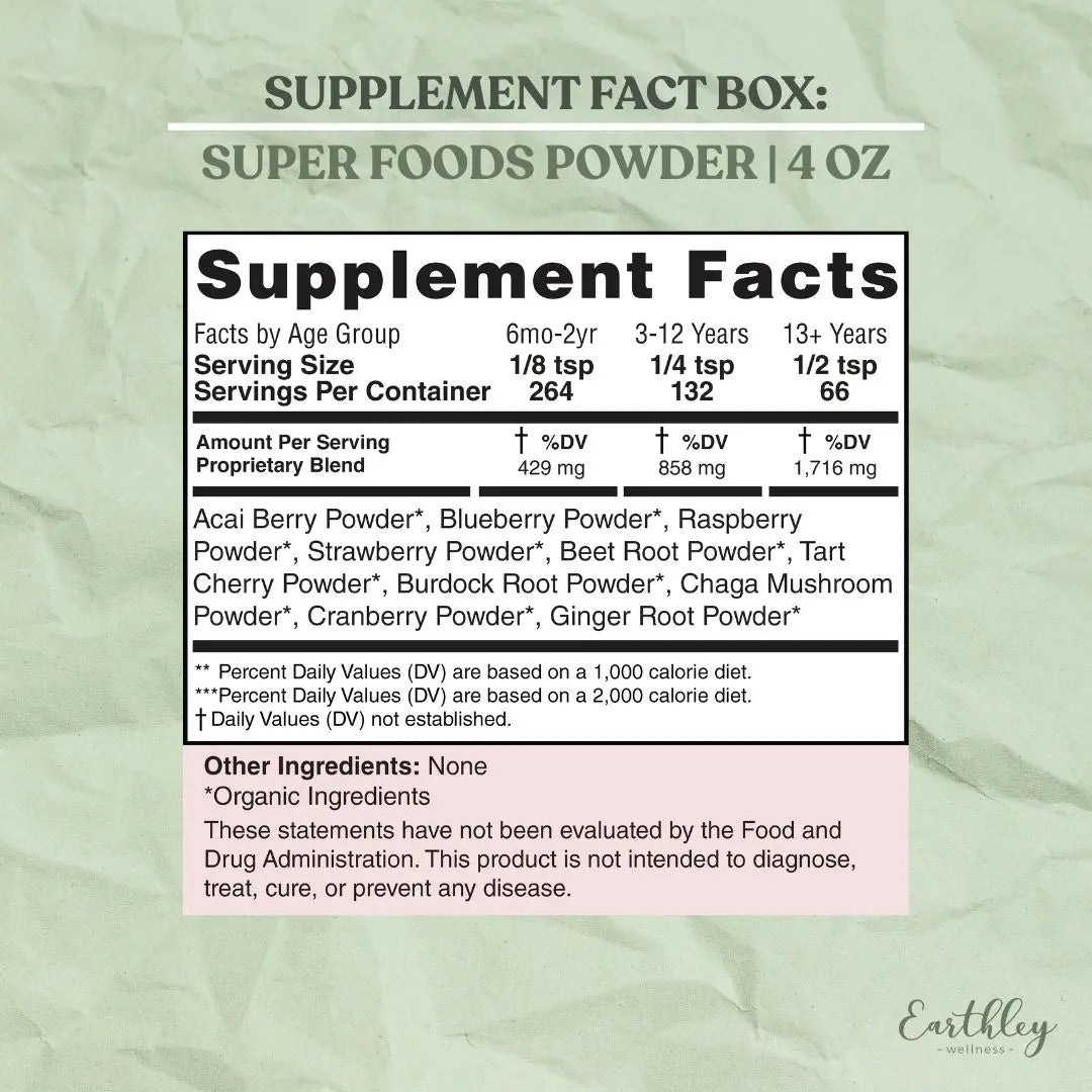 Earthley: Super Foods Powder