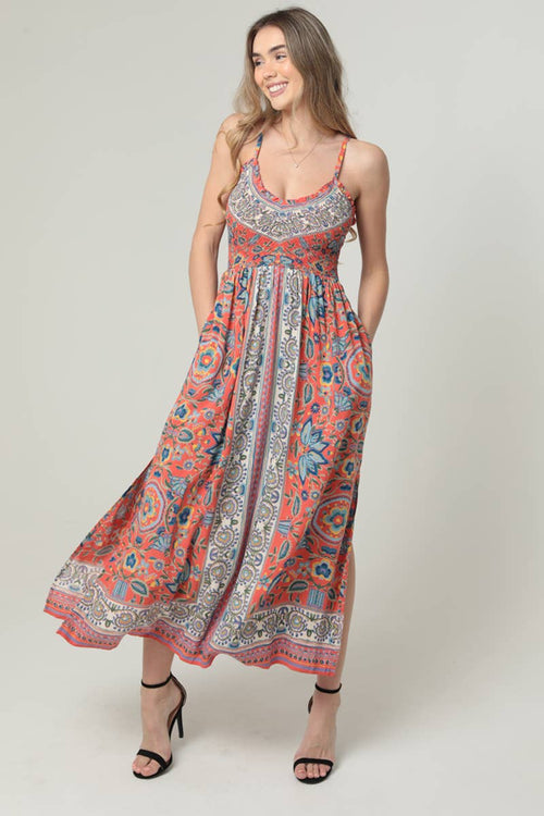 Boho Maxi Dress With Pockets