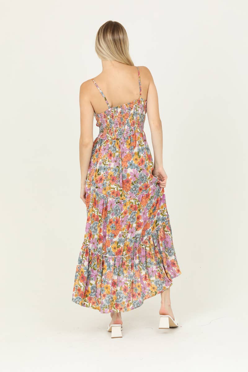 Floral Tiered Maxi Dress