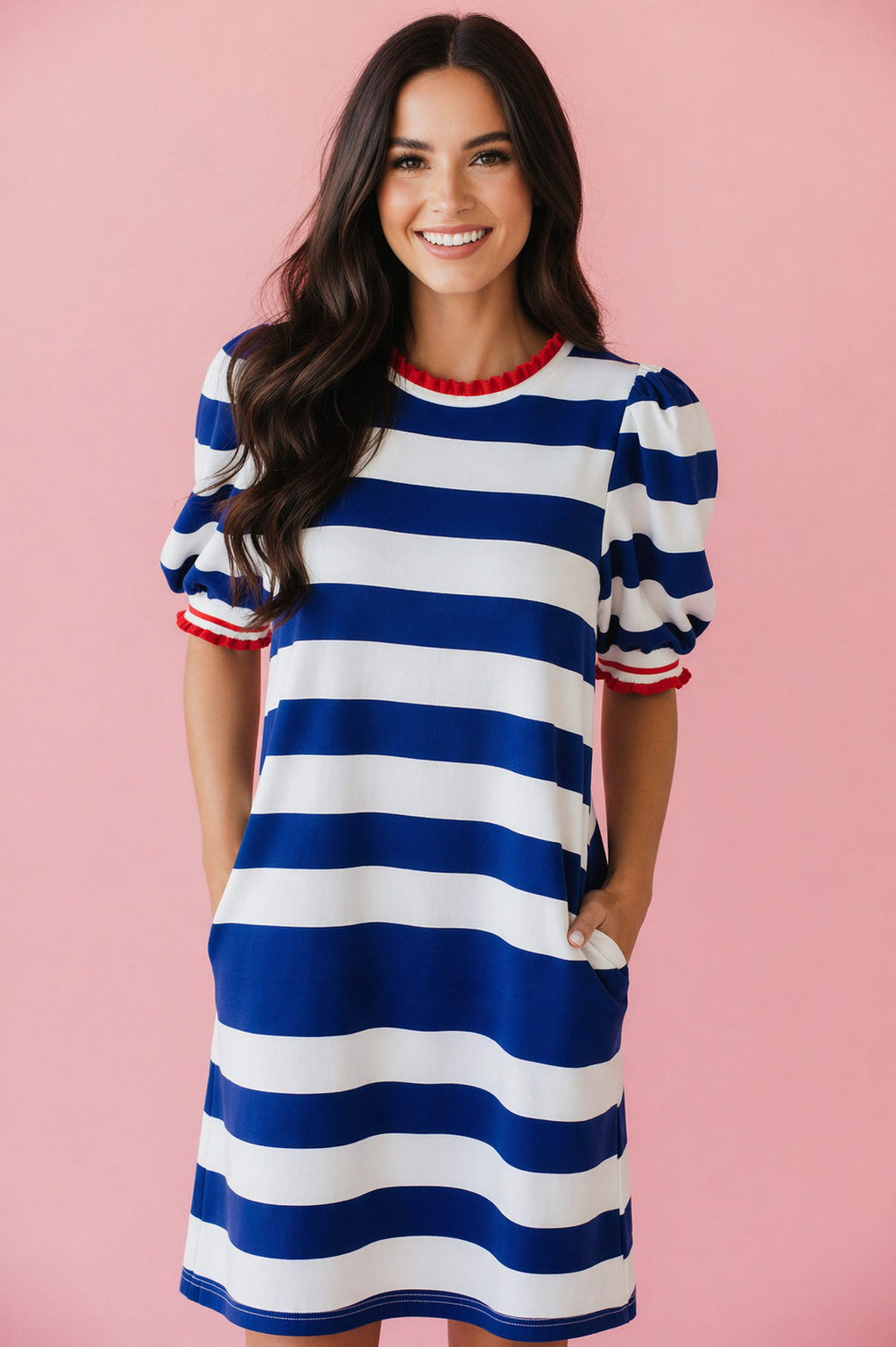 Puff Sleeve T-Shirt Dress