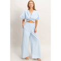 Striped Twist Front Top & Pants