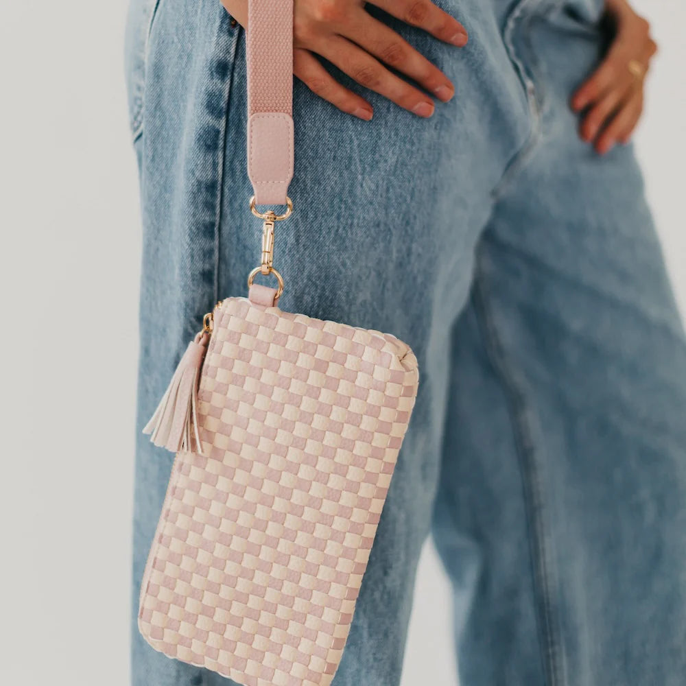Emma Woven Clutch Wristlet