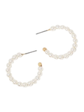 Sweetheart Pearl Hoops