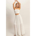 Smocked Tube Top & Tiered Skirt Set