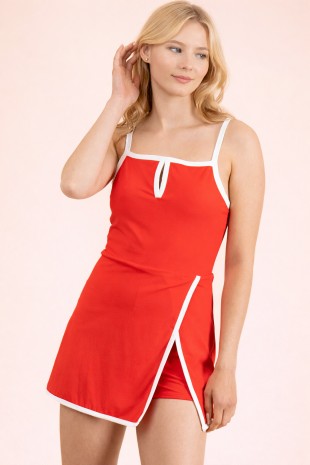 Activewear Mini Dress with Shorts